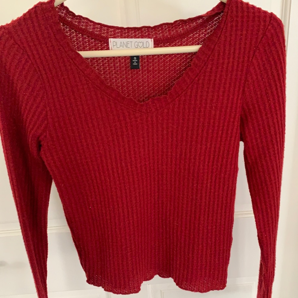 Long sleeve cropped top